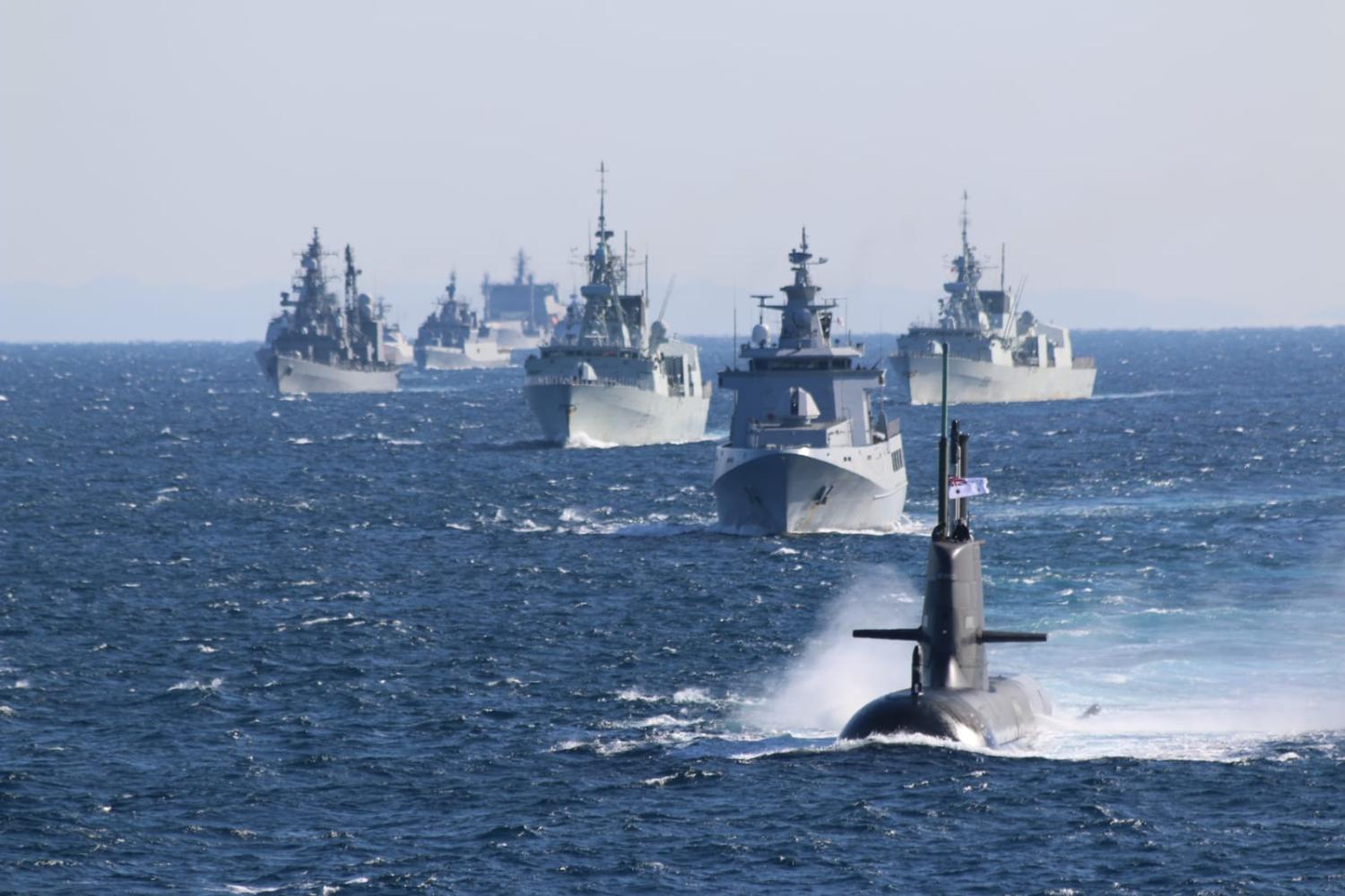 HMAS Farncomb, one of Australia's Collins class submarines, set to be replaced under the AUKUS arrangement (Aaron Robinson/Defence Department)