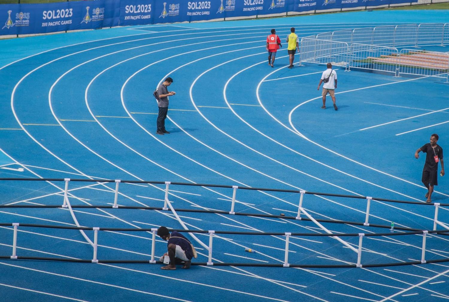 Honiara Stadium hosted the 2023 Pacific Games, Solomon Islands (Charley Piringi/AFP via Getty Images)