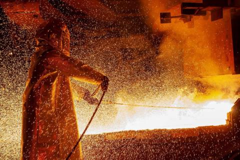 Nickel smelting at Indonesian mining company PT Vale’s plant in Soroako, South Sulawesi (Bannu Mazandra/AFP via Getty Images)